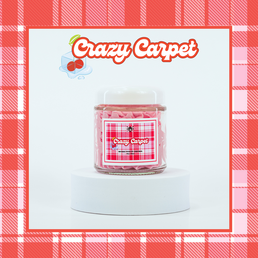 Crème fouettée corporelle  - Crazy Carpet 🍒 ( Cerise glacée )