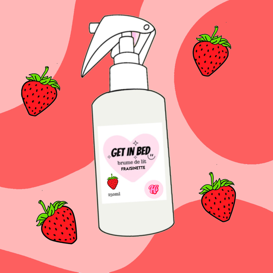 Get in bed - brume de lit Fraisinette 🍓