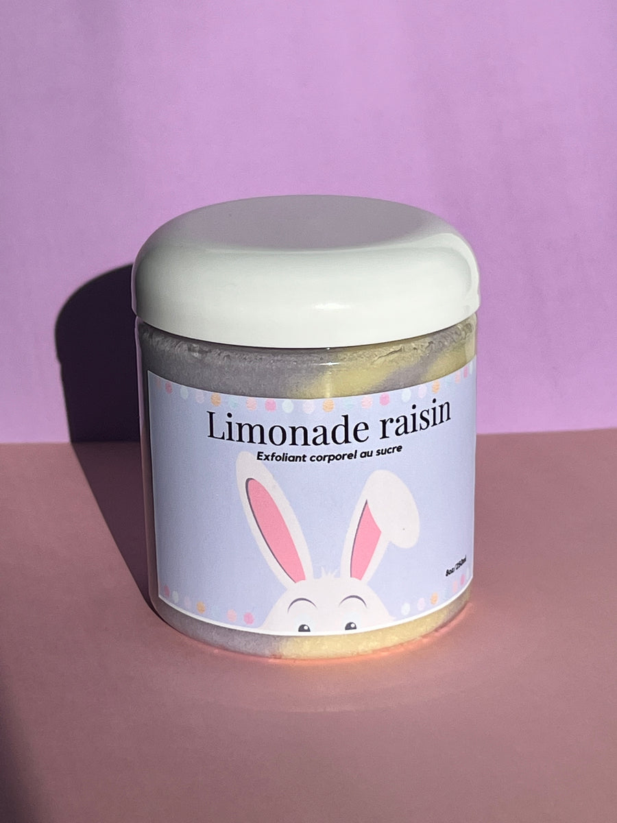 Exfoliant corporel sucré 🍋🍇 Limonade raisin